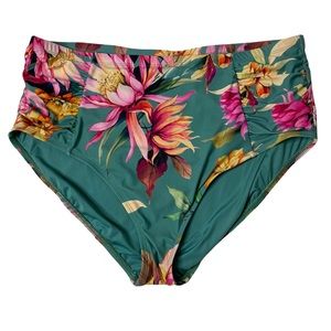 LA BLANCA Garden Social High Waist Bikini Bottom Size 20W